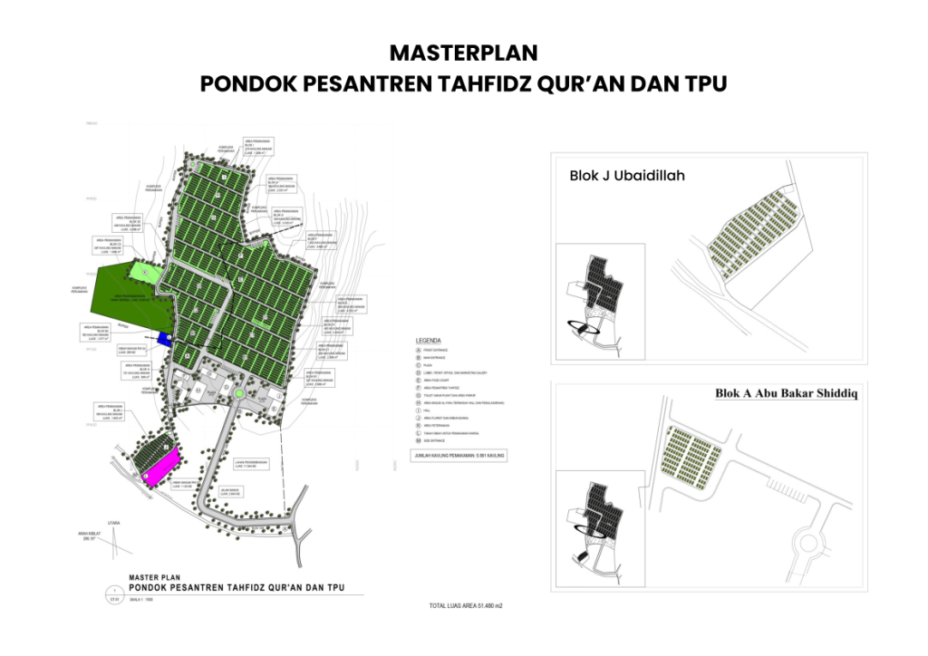 Masterplan kawasan Daarut Tauhiid Memorial Park